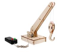 DRESSOOS 1 Set DIY Crane Model Set Fun Stem Education Kit for Hands Science Learning for Ages Develops Critical Thinking Creativity for School Projects and Home Activities Random Color