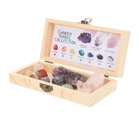DRESSOOS 1 Set Natural Quartz Crystal Specimen Box of Raw Mineral Stones for Geology Classrooms DIY Projects Home Decor and Spiritual Practices