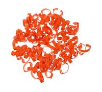 DRESSOOS 100pcs Abs Material Chicken Leg Bands Poultry Identification Rings Poultry Feet Rings for Birds