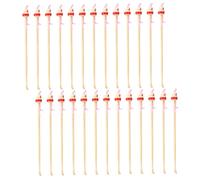 DRESSOOS 100Pcs Bamboo Ear Cleaning Spoons Portable Ear Wax Remover Tools Non Slip Design for Adults and Durable and Practical Random Color