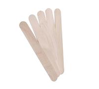 DRESSOOS 100pcs Disposable Wooden Wax Spatulas Odorless Hair Removal Tools for Salon Home Use Compatible Hot and Strip Wax Rounded Ends for Safe Application