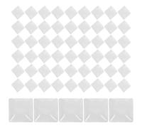 DRESSOOS 100pcs Glass Nail Polish Display Beads with White Nail Color Cards for Salon Use Both Sides Usable for Manicure Tool Cost Saving and Sturdy