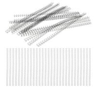 DRESSOOS 100pcs Metal Binder Rings 34-Hole Iron Double Wire Coil Black Firm Easy to Use for Notebook Desk Calendar Students Teachers