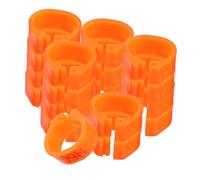 DRESSOOS 100pcs Pigeon Leg Ring Numbered Plastic Poultry Foot Bands for Birds and Pigeons Identification Rings Reusable Leg Tags for Small Poultry