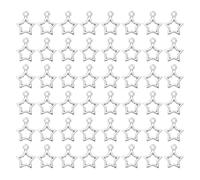 DRESSOOS 100Pcs Silver Mini Hollow Star Charms for Jewelry Making, Tiny Star Pendants for DIY Bracelets, Necklaces, Keychains, and Craft Accessories