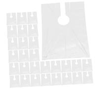 DRESSOOS 100Pcs Transparent Hairdressing Shawls for Salon Home Use Disposable Hair Cutting Capes No Wash Barber Apron Lightweight Breathable Haircut Neckerchief