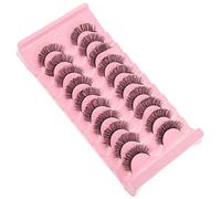 DRESSOOS 10pairs Curl Natural Volume False Eyelashes for Women Lightweight Easy to Wear for Day Night Makeup Comfortable and Gentle Eyes