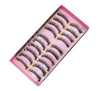 DRESSOOS 10pairs False Eyelashes Natural Look Lightweight Glueless for Women Girls Ladies Lashes Half Lashes
