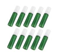 DRESSOOS 10pcs 30ml Green Lotion Pump Bottles Set Portable Refillable Cosmetic Containers for Travel Dispenser Pressed Pump Bottle for Shampoo and Essential Oils