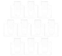 DRESSOOS 10pcs Acrylic Makeup Mixing Palette Set, Small Square Manicure Nail Art Palette, Foundation and Eyeshadow Mixing Tray for Professional Cosmetic Blending in Makeup Salons