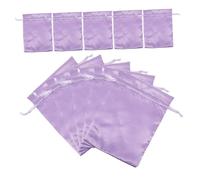 DRESSOOS 10pcs Drawstring Makeup Bags 10x15cm Smooth Satin Cosmetic Pouches for Women Travel Toiletry Storage for Party Favors and Organizing Accessories