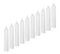 DRESSOOS 10pcs Empty Paint Tubes, Aluminum Refillable Empty Paint Tubes with Cap, 100ml White, for Oil Acrylic Gouache, Professional Artists and Students
