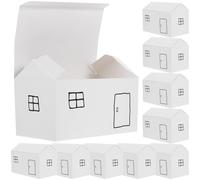 DRESSOOS 10pcs House Shaped Paper Boxes for Party Candy and Sweets, Lightweight and Easy to Store, for Birthday and Festival Gift Packaging