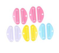 DRESSOOS 10pcs Manual Abs Plastic Toothpaste Tube Squeezer Portable Handheld Dispenser for Bathroom Cosmetics Hair Cream with Blue Yellow Pink Mix
