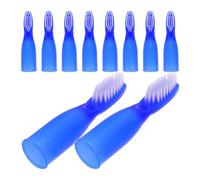 DRESSOOS 10pcs Mini Toothbrushes with Soft Bristles for Effective Cleaning of Teeth and Gums, Large and Short Handle Compact Design, for Oral Care in Institutional Settings