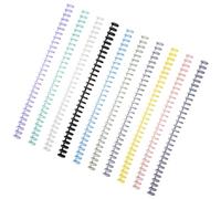 DRESSOOS 10pcs Mm Plastic Loose Leaf Binding Spirals Cuttable Notebook Rings for School and Home Use, Easy to Carry and Practical to Use Organizer Binder Supplies for Students Random Color