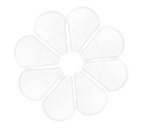 DRESSOOS 10pcs Sector Makeup Brush Head Case Plastic Cover Makeup Protection Easy to Store for Traveling Outdoor