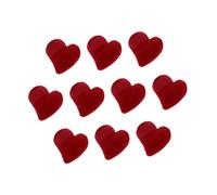 DRESSOOS 10pcs Small Heart Hair Claw Clip Mini Hair Clamp Flocking Jaw Clip Accessories Styling Diy Tools for Occasions