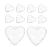 DRESSOOS 10pcs Transparent Floating Balls for Fish Tank Decorations Heart-shaped Ornaments for Aquariums Easy to Install Versatile for Home Decor and Aquarium Use