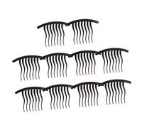 DRESSOOS 10pcs Wavy Tooth Hair Combs for Women Elegant French Side Hair Clips Comfortable Grip Accessories for Daily Festive Looks