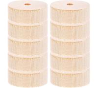 DRESSOOS 10pcs Wooden Wheels for Craft DIY, 28mm Diameter Small Wood Car Wheels Accessories for Model Building and Car Projects