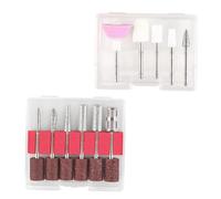 DRESSOOS 11pcs Sanding Heads for Nail Salon Nail Buffer Block for Natural Manicure File Head Drill Accessories Kit