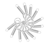 DRESSOOS 12 Pcs Stainless Steel Spring-Latch Hooks for Rabbit Cage Door Durable Cage Spring Hooks Supplies for Birdhouses and Outdoor Use