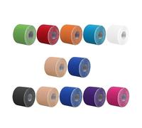 DRESSOOS 12 Rolls Elastic Muscle Tapes Portable Sports Strapping for Relief Support Non Woven for Fitness Gymnastics and Athletic Injuries Random Color