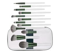 DRESSOOS 12pcs Cosmetic Brush Kit Foundation and Eyebrow Brushes, Soft Bristles Makeup Tools Set Portable Bag for Professional and Travel Use