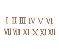 DRESSOOS 12pcs DIY Roman Numerals Clock Numbers Set Hanging Wall Clock Numerals Accessories for Repairing and Custom Making Creative Roman Number Dial Kit for Home Decoration