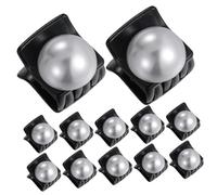 DRESSOOS 12pcs Mini Pearl Hair Claw Clips for Women Vintage French Style Small Hair Clips Lightweight Elegant and Chic