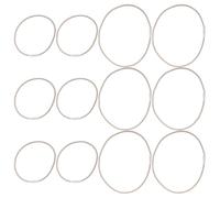 DRESSOOS 12pcs Rubber Ring for Microphone Shock Mount Holder Elastic Replacement Bands with Vibration Isolation and Shock Absorption for Professional Environments and Podcasts
