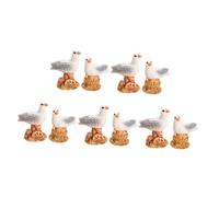 DRESSOOS 12pcs Seagull Bird Figurines Mediterranean Style Coastal Garden Decoration Small Seafowl Statues for Indoor Outdoor Desktop Micro Landscape Ornaments