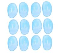 DRESSOOS 12Pcs Silicone Ear Protection Covers for Hair Dyeing Ear Protectors for Salon Home Use Tender Ear Defenders Sky Blue