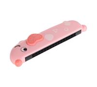 DRESSOOS 16hole Boys and Girls Harmonica Boy Girl's Harmonica Educational Music Instrument Breath Control Toy Washable Portable Cute Cartoon Design Early Learning Tool