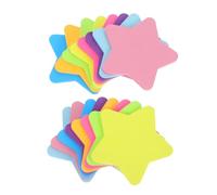 DRESSOOS 16pcs Star Shaped Adhesive Note Pads Paper Portable Memo Sheets