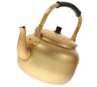 DRESSOOS 1l Aluminum Water Boiler Kettle with Anti-scalding Handle, Efficient Boiling, Korean Style Practical Metal Teapot for Gas Stoves and Other Stoves