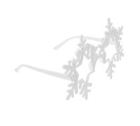 DRESSOOS 1pair Snowflake Eyeglasses Unique Hollow Glasses for Parties Masquerades and Year Celebrations Fun Photo Props for Unforgettable Moments Lightweight and Comfortable Fit