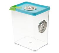 DRESSOOS 1pc Acrylic Reptile Feeding Box Breeding Container for Spiders and Crickets Transparent Terrarium High Light Transmittance Easy to Use Approx