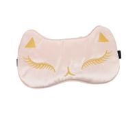 DRESSOOS 1Pc Cartoon Cat Sleeping Eye Mask Adjustable Artificial Silk Blindfold Soft Shading Eye Cover for Sleep Aid Cute Accessories for Friends and Family