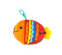 DRESSOOS 1pc Cloth Book Toys for Children Fabric Activity Crinkle Book First Educational Learning Toy for Animal Tails Book Early Education Polyester