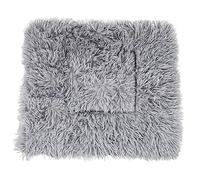 DRESSOOS 1pc Comfortable Fleece Pet Nest Mat Thicken Dog Cushion for Warm Sleep Lightweight and Portable Dog Bed for Travel for Puppies and Cats Grey