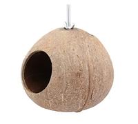 DRESSOOS 1Pc Creative Coconut Shell Bird House Handmade Gourd Shaped Birds Nest for Garden Decoration Strong Breathable Outdoor Indoor Use and Pet Shops