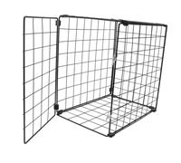DRESSOOS 1pc Folding Cat Cage for Pets Compact Practical Iron Design for Indoor and Car Use Small Cat Carrier for to Store and Carry Black