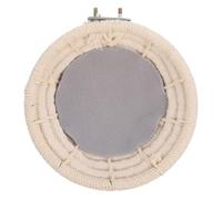 DRESSOOS 1pc Hand-weaved Bird Nest Natural Rope Breeding Nest for Canaries Parrots Birds Breathable Design for Home Decor