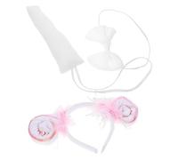 DRESSOOS 1set Animal Costume Accessories Lightweight Sheep Ear Headband Bowtie and Tail Kit for Boys and Girls for Parties Dances and Glamorous Sequins Design