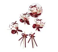 DRESSOOS 1set Chic Bowknot Hairpin Earring Jewelry Set Clips Drop Earrings for Weddings Parties Daily Wear and Special Occasions Versatile Accessories for Every Hairstyle