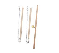DRESSOOS 1set Parrot Swing Toy Hanging Chain Bird Perch for Chewing and Play Easy to Install Bird Cage Accessory for Parrots Cockatiels and Budgies