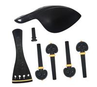 DRESSOOS 1set Violin Accessories Violin Tailpiece Tuning Pegs Chin Rest Endpin Replacement Set Easy to Install for All Skill Levels