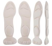 DRESSOOS 2 Pairs Black Shoe Insoles with Sponge and Cloth Material for Heel Reduction and Improved Motion Control, Breathable and Thickened Foot Care Protector for Daily Use